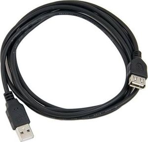 Kabel USB Hertz USB-A - USB-A 2 m Czarny (664-uniw) 1