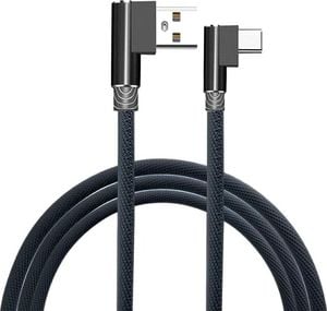 Kabel USB Aptel USB-A - USB-C 1 m Czarny (4347-uniw) 1