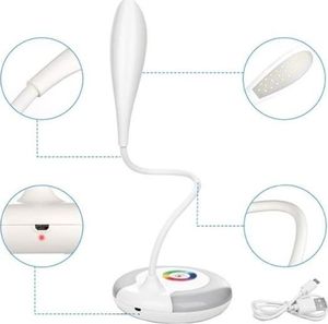 Lampka biurkowa ECpower biała  (2223-uniw) 3