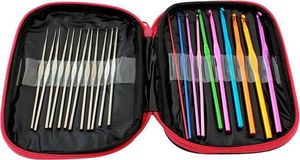 Szydełka aluminiowe 50 sztuk + Etui 2