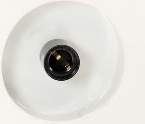 Lampa wisząca vidaXL Industrialna lampa wisząca, 58 cm, biała, E27 2