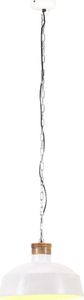 Lampa wisząca vidaXL Industrialna lampa wisząca, 58 cm, biała, E27 3