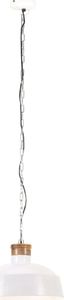 Lampa wisząca vidaXL Industrialna lampa wisząca, 58 cm, biała, E27 4