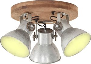 Lampa wisząca vidaXL Industrialna lampa wisząca, 25 W, srebrna, 42x27 cm, E27 1