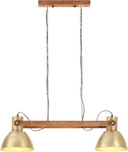 Lampa wisząca vidaXL Industrialna lampa wisząca, 25 W, mosiężna, 109 cm, E27 4