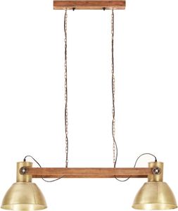 Lampa wisząca vidaXL Industrialna lampa wisząca, 25 W, mosiężna, 109 cm, E27 5