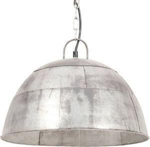 Lampa wisząca vidaXL Industrialna lampa wisząca, 25 W, srebrna, okrągła, 41 cm, E27 3