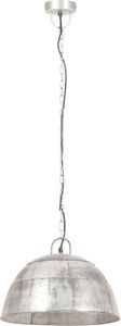 Lampa wisząca vidaXL Industrialna lampa wisząca, 25 W, srebrna, okrągła, 41 cm, E27 5