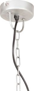Lampa wisząca vidaXL Industrialna lampa wisząca, 25 W, srebrna, okrągła, 41 cm, E27 6