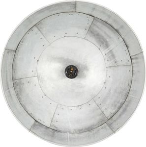Lampa wisząca vidaXL Industrialna lampa wisząca, 25 W, srebrna, okrągła, 41 cm, E27 8