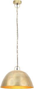 Lampa wisząca vidaXL Industrialna lampa wisząca, 25 W, mosiężna, okrągła, 41 cm, E27 4