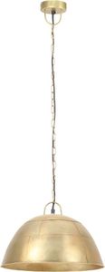 Lampa wisząca vidaXL Industrialna lampa wisząca, 25 W, mosiężna, okrągła, 41 cm, E27 5