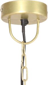 Lampa wisząca vidaXL Industrialna lampa wisząca, 25 W, mosiężna, okrągła, 41 cm, E27 6