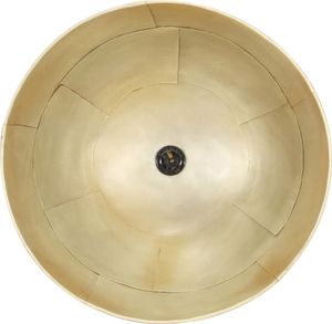 Lampa wisząca vidaXL Industrialna lampa wisząca, 25 W, mosiężna, okrągła, 41 cm, E27 8
