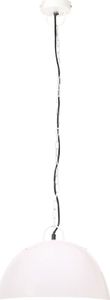 Lampa wisząca vidaXL Industrialna lampa wisząca, 25 W, biała, okrągła, 41 cm, E27 4