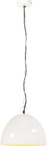 Lampa wisząca vidaXL Industrialna lampa wisząca, 25 W, biała, okrągła, 31 cm, E27 2