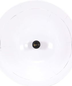 Lampa wisząca vidaXL Industrialna lampa wisząca, 25 W, biała, okrągła, 31 cm, E27 5