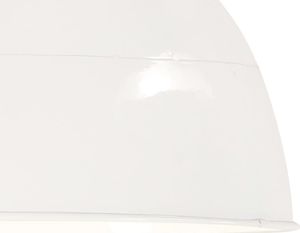 Lampa wisząca vidaXL Industrialna lampa wisząca, 25 W, biała, okrągła, 31 cm, E27 6