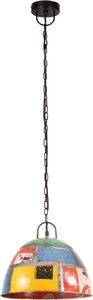 Lampa wisząca vidaXL Industrialna lampa wisząca, 25 W, kolorowa, okrągła, 31 cm, E27 3