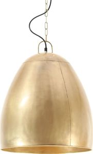 Lampa wisząca vidaXL Industrialna lampa wisząca, 25 W, mosiężna, okrągła, 42 cm, E27 2