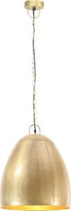 Lampa wisząca vidaXL Industrialna lampa wisząca, 25 W, mosiężna, okrągła, 42 cm, E27 3