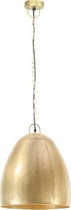 Lampa wisząca vidaXL Industrialna lampa wisząca, 25 W, mosiężna, okrągła, 42 cm, E27 4