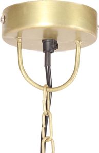Lampa wisząca vidaXL Industrialna lampa wisząca, 25 W, mosiężna, okrągła, 42 cm, E27 6