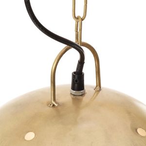 Lampa wisząca vidaXL Industrialna lampa wisząca, 25 W, mosiężna, okrągła, 42 cm, E27 7