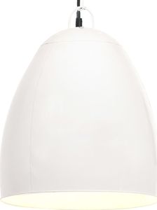 Lampa wisząca vidaXL Industrialna lampa wisząca, 25 W, biała, okrągła, 42 cm, E27 1