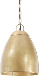 Lampa wisząca vidaXL Industrialna lampa wisząca, 25 W, mosiężna, okrągła, 32 cm, E27 2