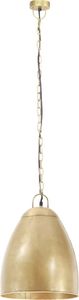 Lampa wisząca vidaXL Industrialna lampa wisząca, 25 W, mosiężna, okrągła, 32 cm, E27 3