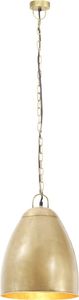 Lampa wisząca vidaXL Industrialna lampa wisząca, 25 W, mosiężna, okrągła, 32 cm, E27 4