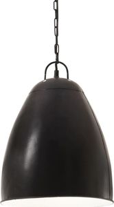 Lampa wisząca vidaXL Industrialna lampa wisząca, 25 W, czarna, okrągła, 32 cm, E27 2