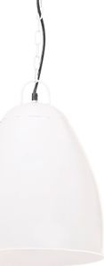 Lampa wisząca vidaXL Industrialna lampa wisząca, 25 W, biała, okrągła, 32 cm, E27 2