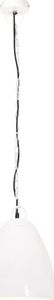 Lampa wisząca vidaXL Industrialna lampa wisząca, 25 W, biała, okrągła, 32 cm, E27 3