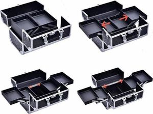 TopShine CA4B KUFEREK KOSMETYCZNY FRYZJERSKI CZARNY uniwersalny 4