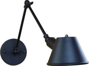 Kinkiet Apte ZD78 LAMPA ŚCIENNA KINKIET LOFT CZARNA MAT E27 60W uniwersalny 2