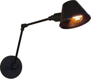 Kinkiet Apte ZD78 LAMPA ŚCIENNA KINKIET LOFT CZARNA MAT E27 60W uniwersalny 4