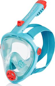 Aqua-Speed Maska do nurkowania pełnotwarzowa SPECTRA 2.0 KID turkusowa Rozmiar L 1
