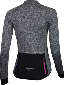 Rogelli Koszulka długi rękaw Rogelli BENICE czarno-szara-różowa XS 2