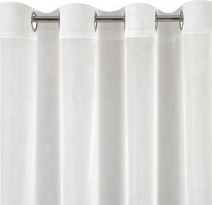 Eurofirany Firana TIA z gładkiego woalu Biały 140X250 PRZE 4