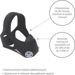 HMS Maska treningowa Performance Mask PFM02 10