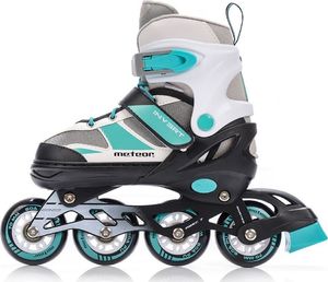 Rolki Meteor Invert 2w1 z wymienną płozą regulowane miętowe r. 30-33 5