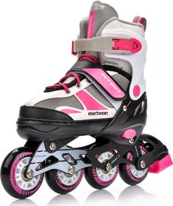 Rolki Meteor Invert 2w1 z wymienną płozą regulowane różowe r. 34-37 4