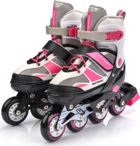 Rolki Meteor Invert 2w1 z wymienną płozą regulowane różowe r. 34-37 5