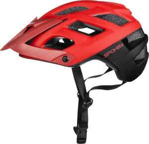 Spokey Kask rowerowy SINGLETRAIL czerwony r. L 6