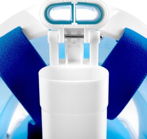 Spokey Maska pełnotwarzowa do nurkowania KARWI biało-niebieska Spokey Rozmiar S/M 5