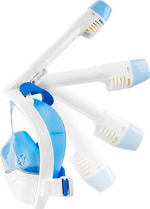 Spokey Maska pełnotwarzowa do nurkowania KARWI biało-niebieska Spokey Rozmiar L/XL 2