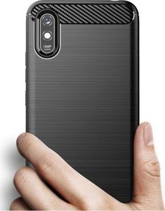 Hurtel Carbon Case Redmi 9A black 5