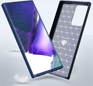 Hurtel Carbon Case elastyczne etui pokrowiec Samsung Galaxy Note 20 Ultra czarny 6